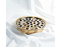 COMMUNION TRAY AND DISK, BRASS