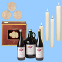 Candles, Hosts, Wine