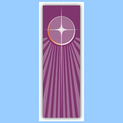 Banner-Purple, Advent Star