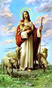 Holy Card-Christ With Sheep