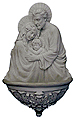 Holy Water Font-Holy Family White