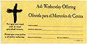Envelope-Ash Wednesday Bilingual