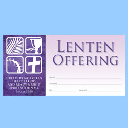 Envelope-Lent Offering, English