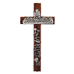 Crucifix- 12", Last Supper