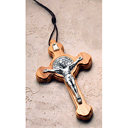 Crucifix-  3", St Benedict Wood
