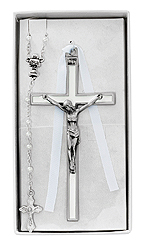 Cross And Rosary Set-Communion