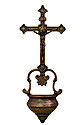 Holy Water Font-Crucifix