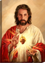 Plaque-Sacred Heart, Canvas
