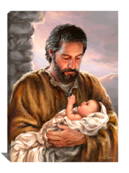 Plaque-St Joseph, Canvas