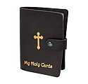 Maroon Gold Stamped Leatherette Card Holder For 40 Cards