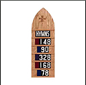 Hymn Board-Light Oak