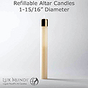 Candle-Refillable, 1-15/16" X 9"