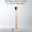 Candle-Refillable, 1-15/16" X 12"