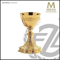 Chalice & Paten-Sterling Cup, Gold Plated