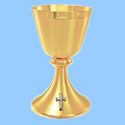 Chalice & Paten, Brass, Gold Plated