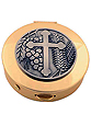 Pyx with Cross Medallion, 45 host capacity