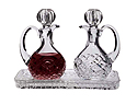 Cruet & Tray Set- 6 Ounce, Crystal