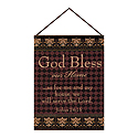Tapestry Bannerette-God Bless Our Home