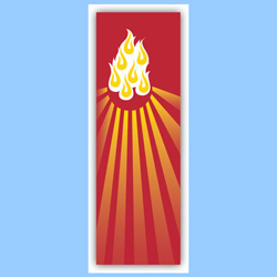 Banner-Red, Tongues Of Fire