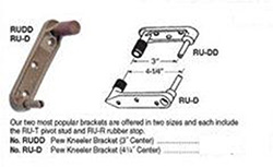 Bracket-Pew Mount, 3" With Stop