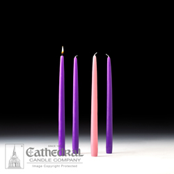 Candle-Advent Home Refills, Purple, Rose