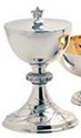Ciborium- 210 Host, Stainless, Gold Plated