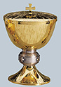 Ciborium-300 Host-Brass Gold Plated