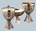 Ciborium-350 Host-Brass Silver Plated, Gold Lined