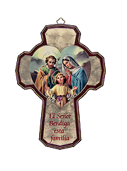 Cross-  8", Holy Family