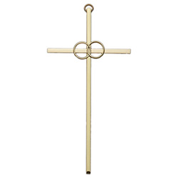 Cross-  8", Wedding, Gold