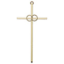 Cross-  8", Wedding, Gold