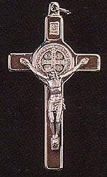 Crucifix-  3" St Benedict, Brown