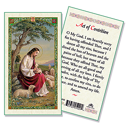 Holy Card-Act Of Contrition