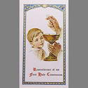 Holy Card-Communion, Boy