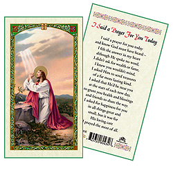 Holy Card-Gethsemane, I Said A Prayer