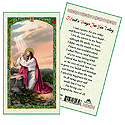 Holy Card-Gethsemane, I Said A Prayer