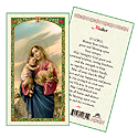 Holy Card-Madonna & Child