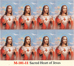 Holy Card-Printed, Sacred Heart