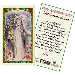 Holy Card-St Catherine Siena
