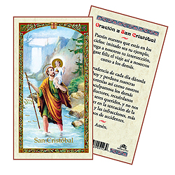 Holy Card-St Christopher