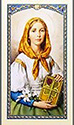 Holy Card-St Dymphna