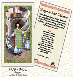 Holy Card-St Valentine