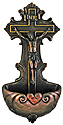 Holy Water Font-Crucifix
