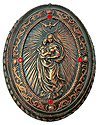 Keepsake Box-Madonna And Child-Copper Finish