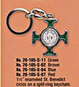 Key Chain-St Benedict, Brown