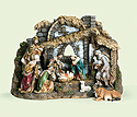 Nativity Set-6", 9 Piece with Stable