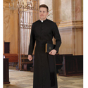 Roman Style Cassock in Broadcloth Fabric