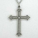 Pectoral Cross & Cord, Pewter