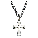 Pendant-Cross, 18" Chain