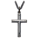Pendant-Cross, 24" Chain